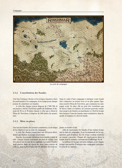 Aperçu du livre Rakhmar - page de campagne