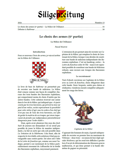 Aperçu de la Siligenzeitung